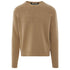 Palm Angels Curved Logo Beige Knitted Jumper S